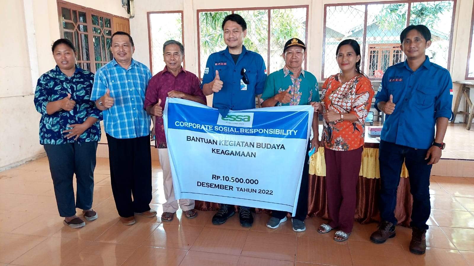 Panca Amara Utama Salurkan Bantuan Sosial di Lima Gereja Sekitar Project