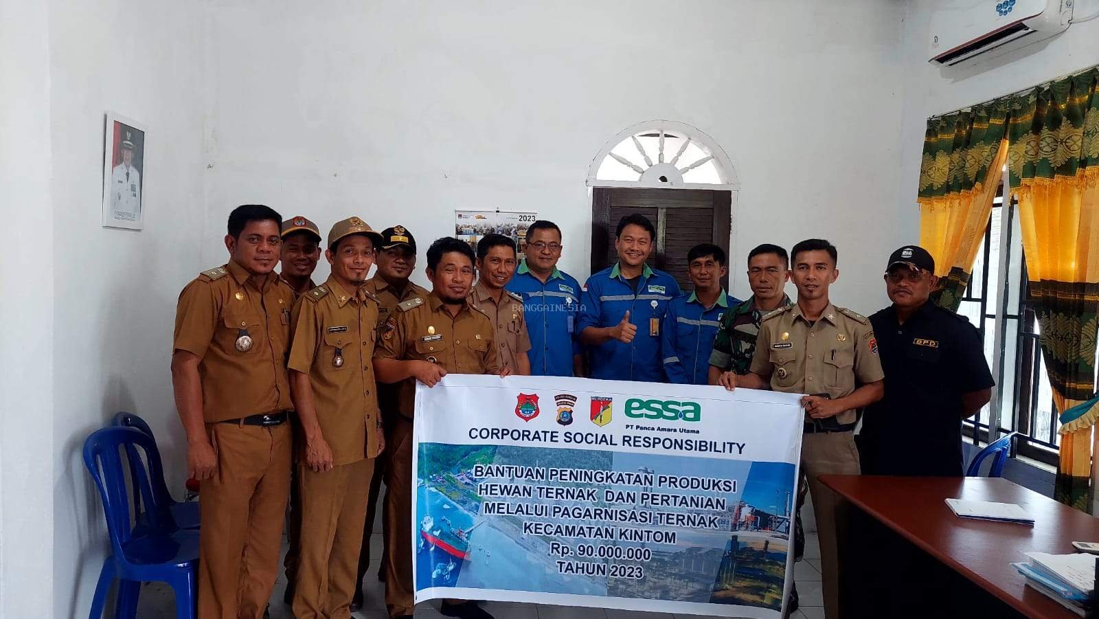 PT Panca Amara Utama Bantu Bangun Kandang Ternak di Kecamatan Kintom