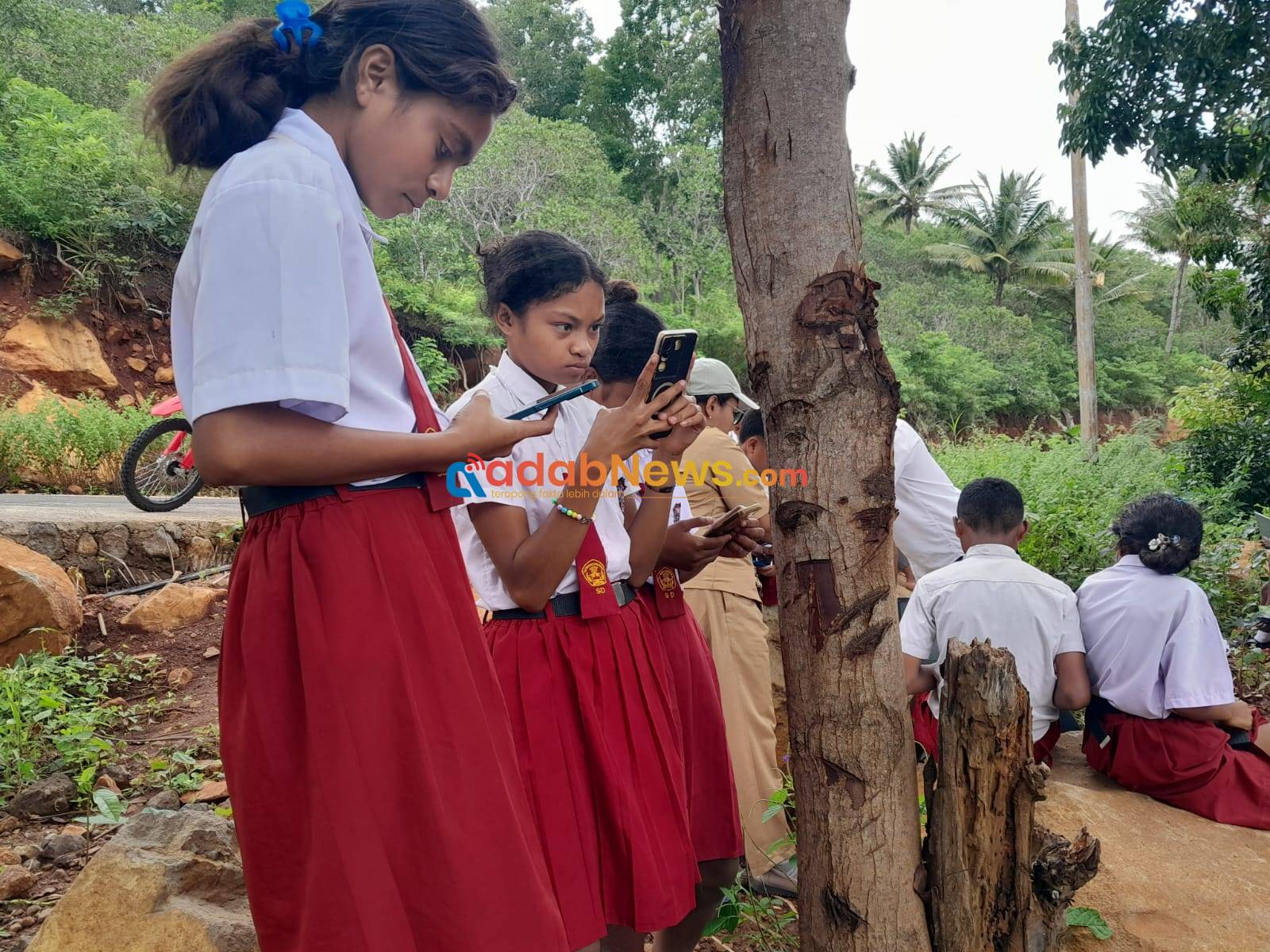 Berburu Sinyal Di Pelosok Atadei Demi TKA