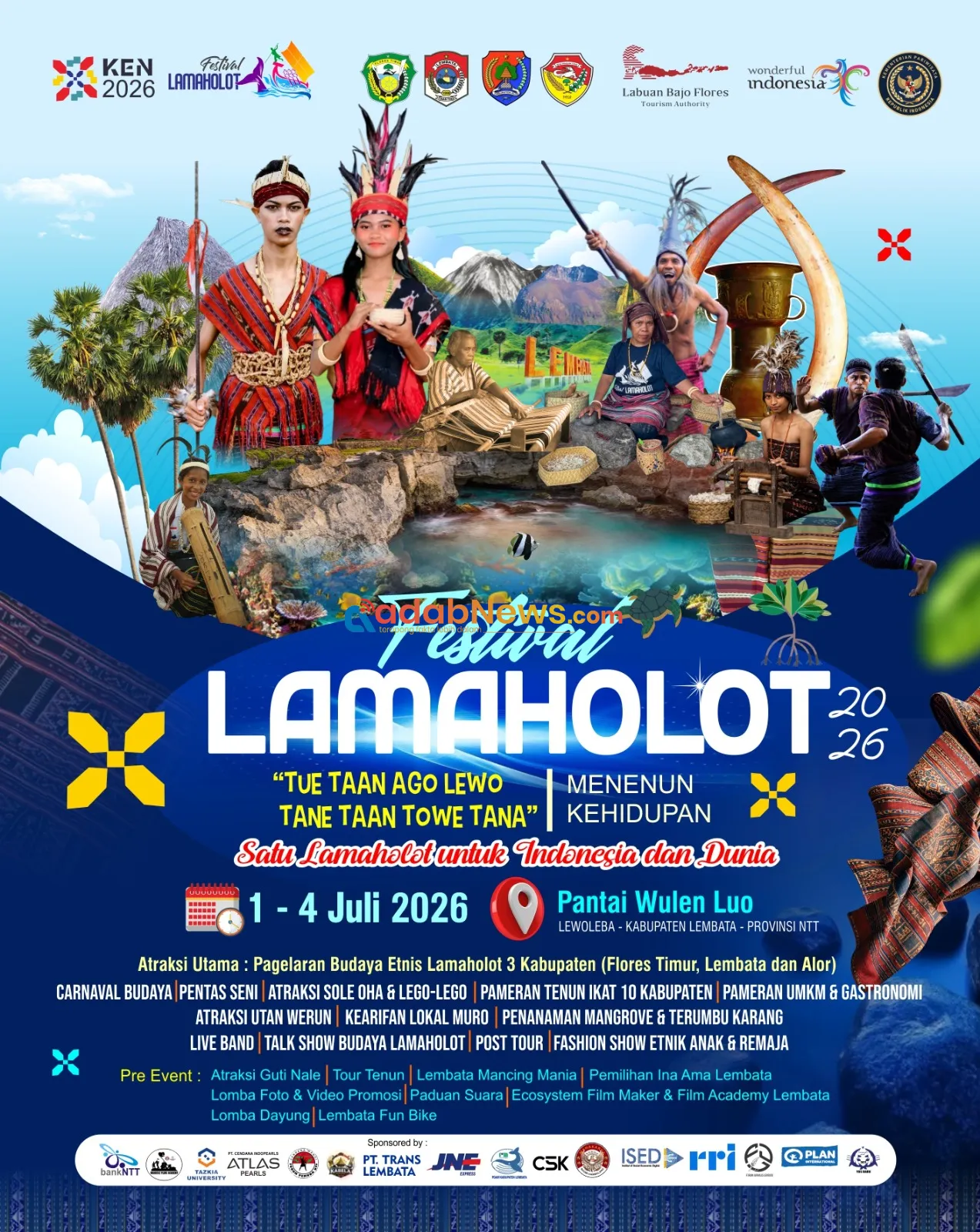 Festival Internasional Lamaholot 2026 Siap Hadirkan Karnaval Budaya hingga Post Tour Desa Wisata